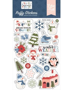 Echo Park Chilling With My Snowmies Puffy Stickers (SNO398066)