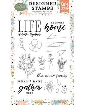 Echo Park Our Happy Place Better Together Banner Clear Stamp (OHP399045)