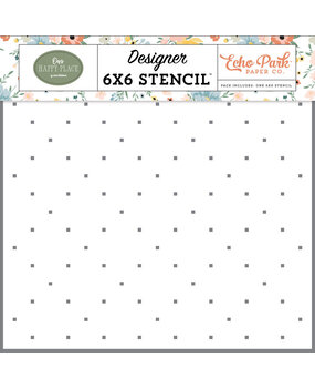 Echo Park Our Happy Place Square Diamonds Stencil (OHP399034)*