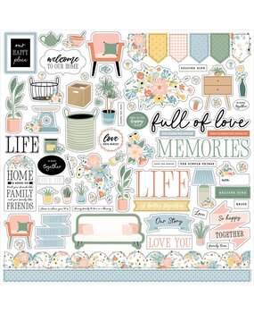 Echo Park Our Happy Place 12x12 Inch Element Sticker (OHP399014) Echo Park Our Happy Place 12x12 Inch Element Sticker (OHP399014)