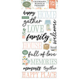 Echo Park Our Happy Place 6x13 Inch Chipboard Word & Phrases (OHP399022)*