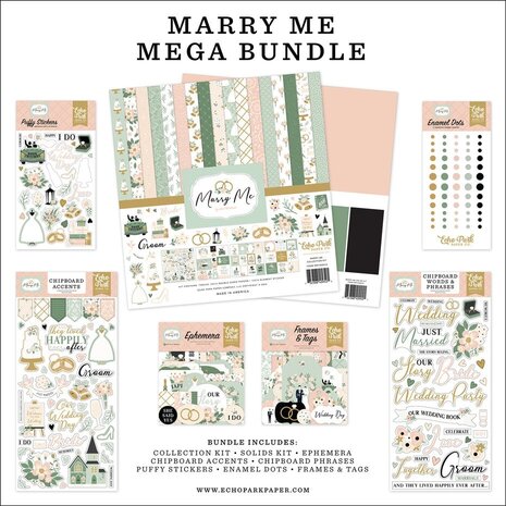 Echo Park Marry Me 12x12 Inch Mega Bundle (MRY400050) Echo Park Marry Me 12x12 Inch Mega Bundle (MRY400050)