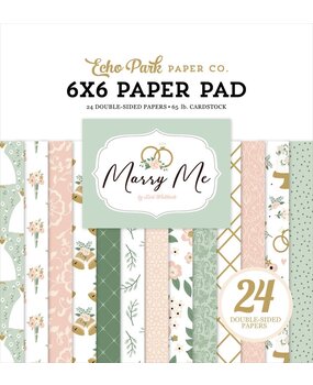 Echo Park Marry Me 6x6 Inch Paper Pad (MRY400023)
