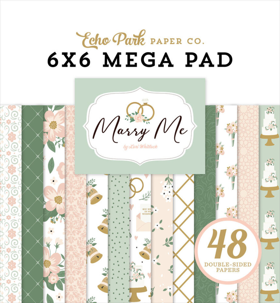 Echo Park Marry Me 6x6 Inch Mega Pad (MRY400031) Echo Park Marry Me 6x6 Inch Mega Pad (MRY400031)