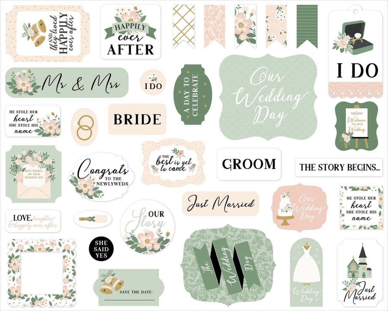 Echo Park Marry Me Ephemera (MRY400024) Echo Park Marry Me Ephemera (MRY400024)