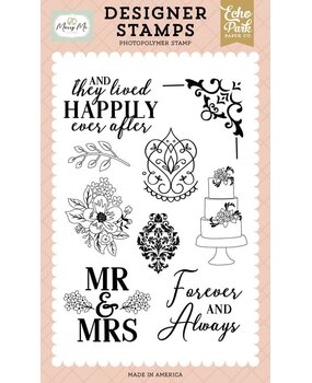 Echo Park Marry Me Wedding Damasks Clear Stamp (MRY400044)*