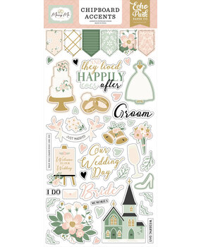 Echo Park Marry Me 6x13 Inch Chipboard Accents (MRY400021) Echo Park Marry Me 6x13 Inch Chipboard Accents (MRY400021)