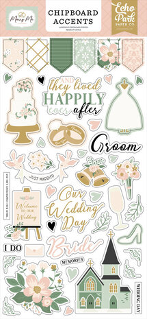 Echo Park Marry Me 6x13 Inch Chipboard Accents (MRY400021)