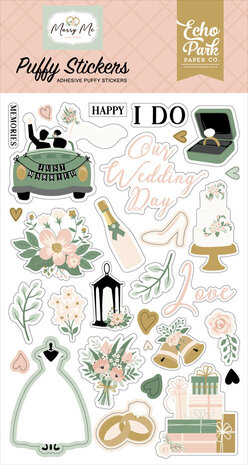 Echo Park Marry Me Puffy Stickers (MRY400066) Echo Park Marry Me Puffy Stickers (MRY400066)