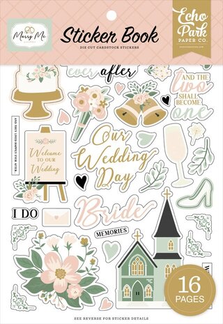 Echo Park Marry Me Sticker Book (MRY400029) Echo Park Marry Me Sticker Book (MRY400029)