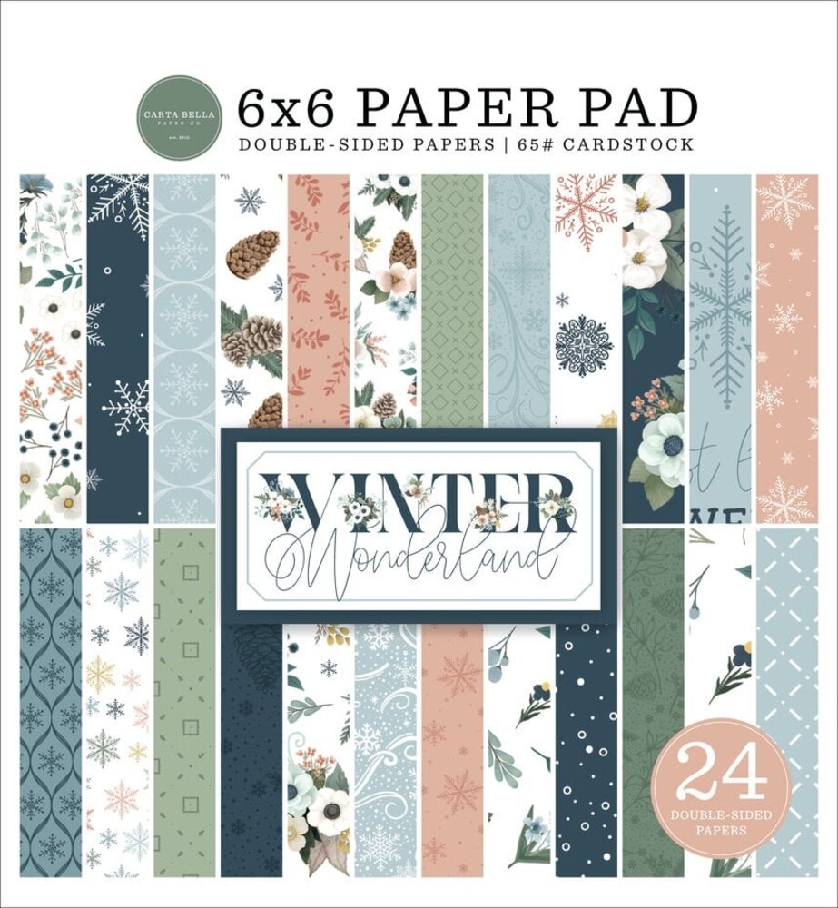 Carta Bella Winter Wonderland 6x6 Inch Paper Pad (CBWTW397023)