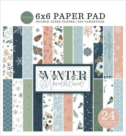 Carta Bella Winter Wonderland 6x6 Inch Paper Pad (CBWTW397023)