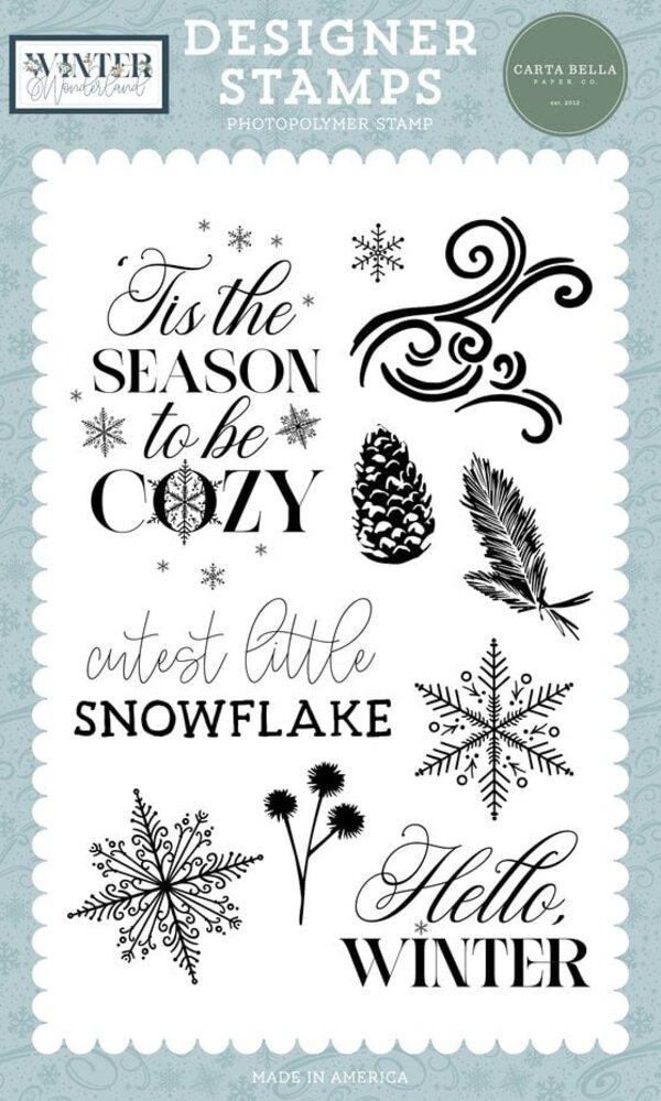 Carta Bella Winter Wonderland Cutest Little Snowflake Clear Stamps (CBWTW397043) Carta Bella Winter Wonderland Cutest Little Snowflake Clear Stamps (CBWTW397043)