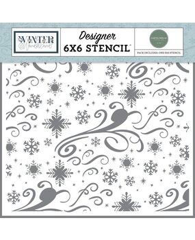 Carta Bella Winter Wonderland Snowflakes And Swirls Stencil (CBWTW397033) Carta Bella Winter Wonderland Snowflakes And Swirls Stencil (CBWTW397033)