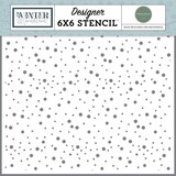 Carta Bella Winter Wonderland Winter Snow Sky Stencil (CBWTW397034)