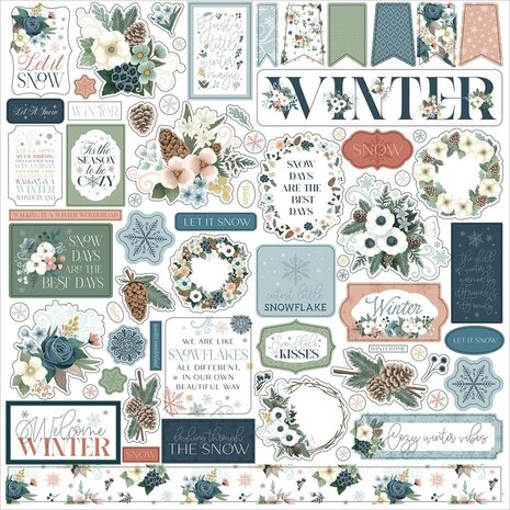 Carta Bella Winter Wonderland 12x12 Inch Element Sticker (CBWTW397014)