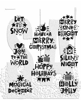 Stampers Anonymous Cling Stamps Hollyday Whatnots (CMS496) Stampers Anonymous Cling Stamps Hollyday Whatnots (CMS496)