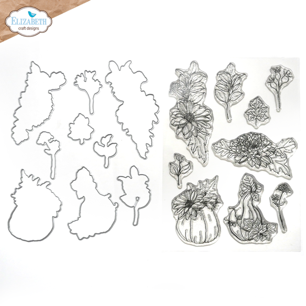 Elizabeth Craft Designs Autumn Harvest Stamp & Dies Autumn Harvest Florals (CSD378) Elizabeth Craft Designs Autumn Harvest Stamp & Dies Autumn Harvest Florals (CSD378)