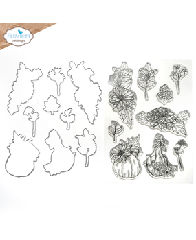 Elizabeth Craft Designs Autumn Harvest Stamp & Dies Autumn Harvest Florals (CSD378) Elizabeth Craft Designs Autumn Harvest Stamp & Dies Autumn Harvest Florals (CSD378)