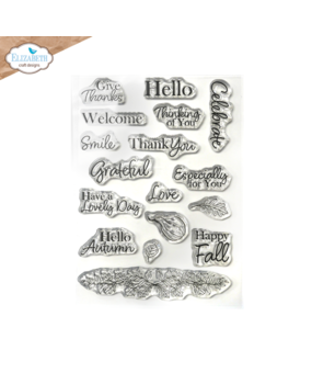 Elizabeth Craft Designs Autumn Harvest A6 Clear Stamps Autumn Greetings (CS379) Elizabeth Craft Designs Autumn Harvest A6 Clear Stamps Autumn Greetings (CS379)