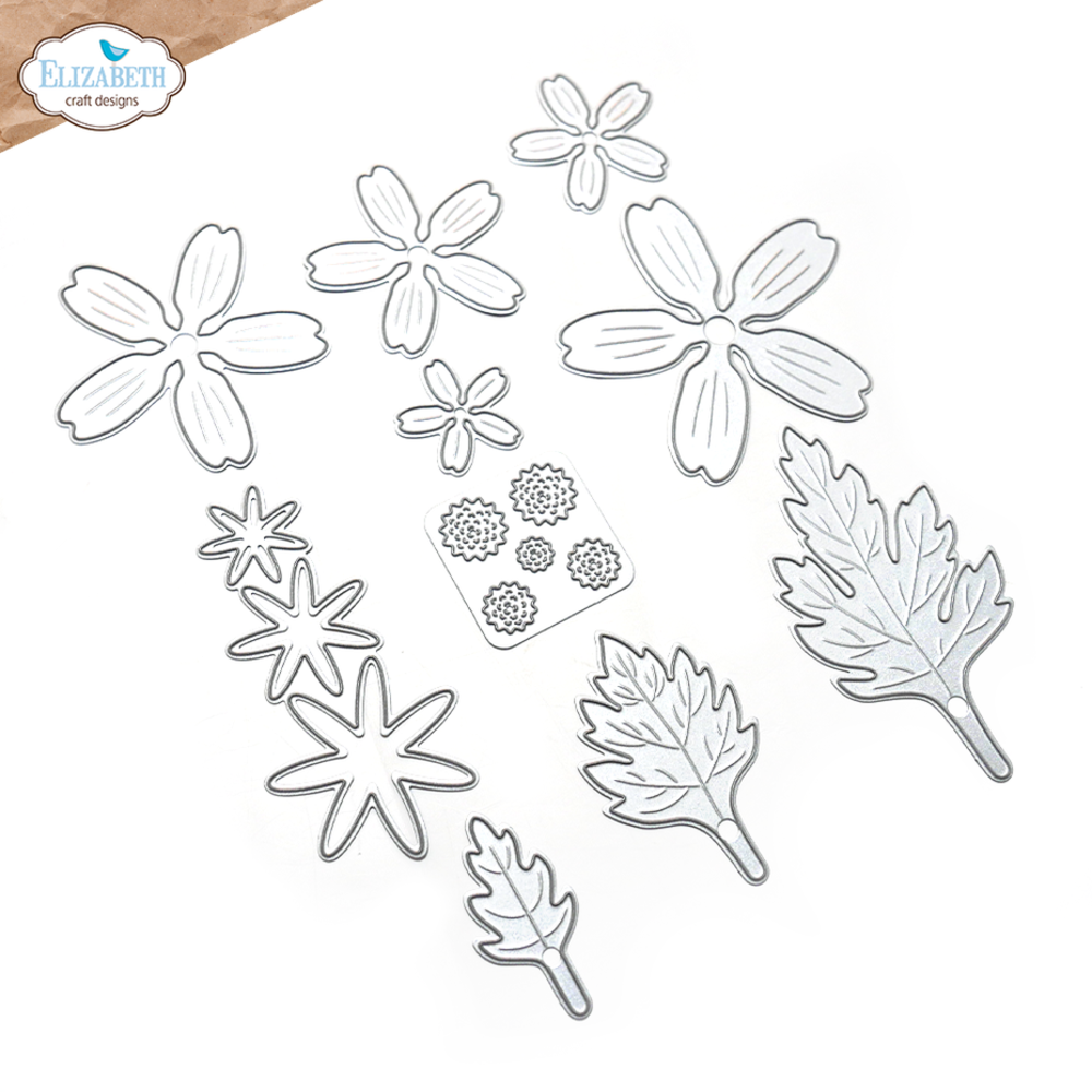 Elizabeth Craft Designs Autumn Harvest Dies Florals 31 (2181)