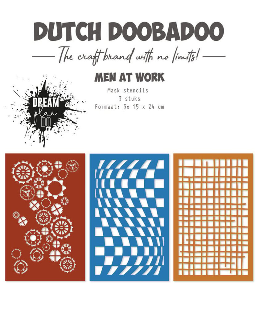Dutch Doobadoo Dutch Mask Art Men at Work (470.784.339) Dutch Doobadoo Dutch Mask Art Men at Work (470.784.339)
