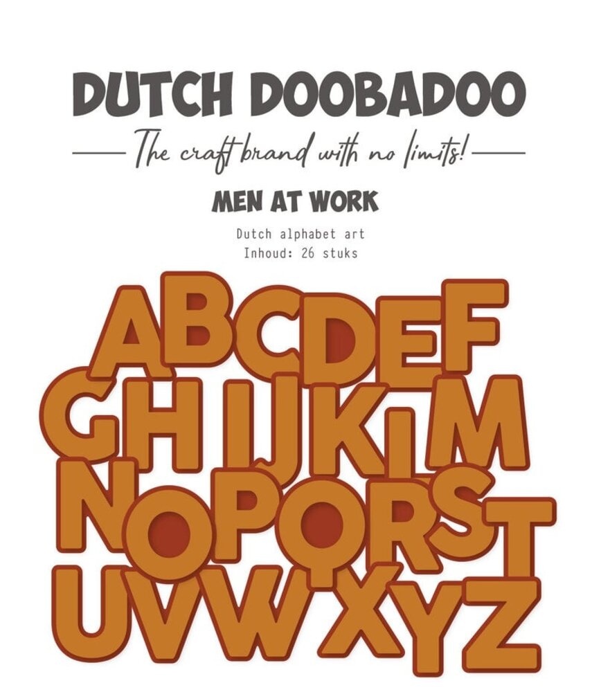 Dutch Doobadoo Dutch Card Art A5 Men at Work Alphabet (470.784.338) Dutch Doobadoo Dutch Card Art A5 Men at Work Alphabet (470.784.338)