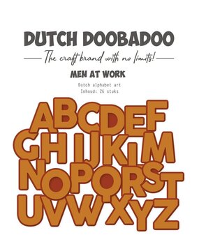 Dutch Doobadoo Dutch Card Art A5 Men at Work Alphabet (470.784.338) Dutch Doobadoo Dutch Card Art A5 Men at Work Alphabet (470.784.338)
