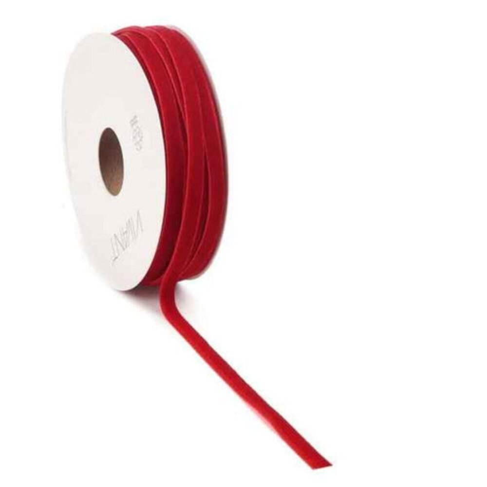 Vivant Velvet Narrow Ribbon Warm Red 20m/6mm (4700.2006.21) Vivant Velvet Narrow Ribbon Warm Red 20m/6mm (4700.2006.21)
