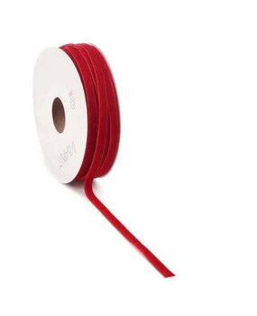 Vivant Velvet Narrow Ribbon Warm Red 20m/6mm (4700.2006.21) Vivant Velvet Narrow Ribbon Warm Red 20m/6mm (4700.2006.21)
