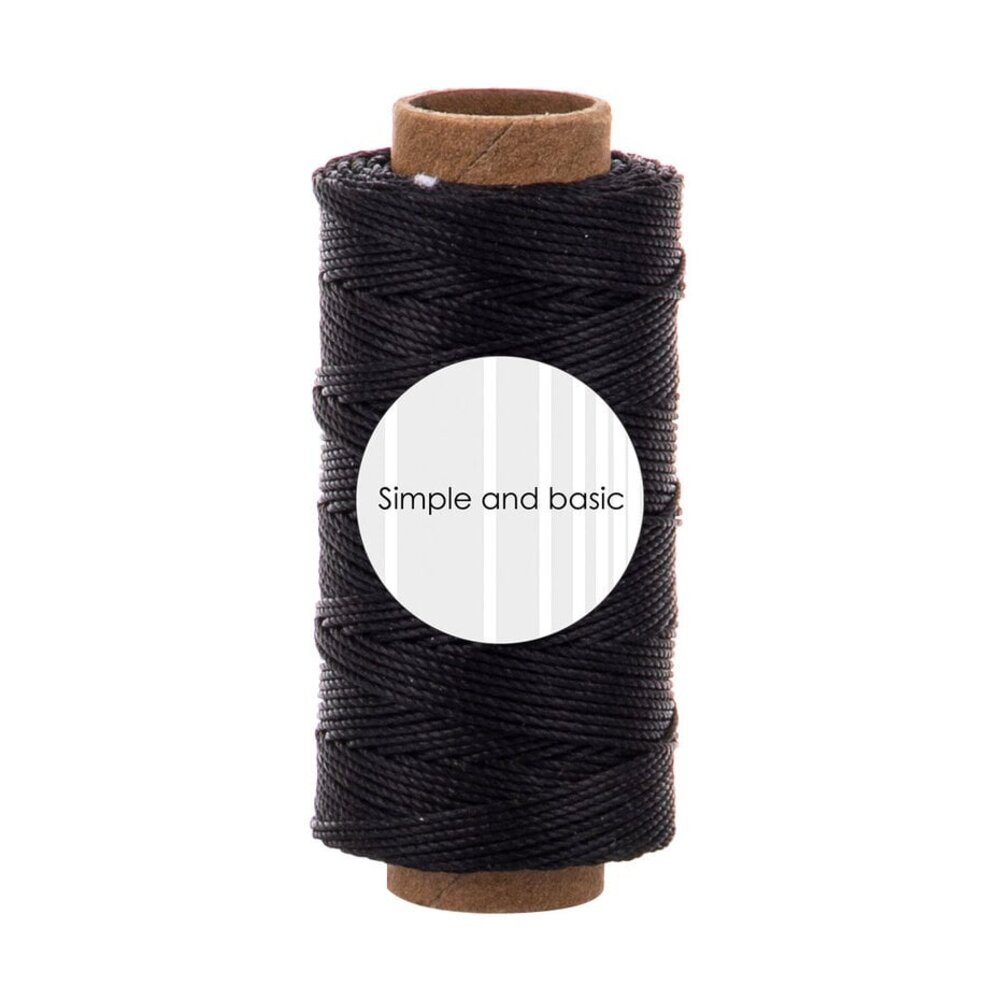 Simple and Basic Black Polyester Thread 50m (SBA701) Simple and Basic Black Polyester Thread 50m (SBA701)