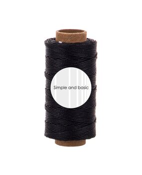 Simple and Basic Black Polyester Thread 50m (SBA701) Simple and Basic Black Polyester Thread 50m (SBA701)