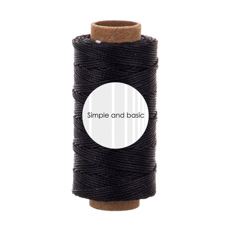 Simple and Basic Black Polyester Thread 50m (SBA701) Simple and Basic Black Polyester Thread 50m (SBA701)