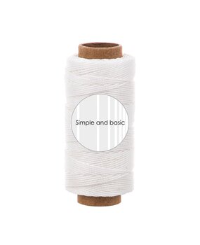 Simple and Basic Soft White Polyester Thread 50m (SBA702) Simple and Basic Soft White Polyester Thread 50m (SBA702)
