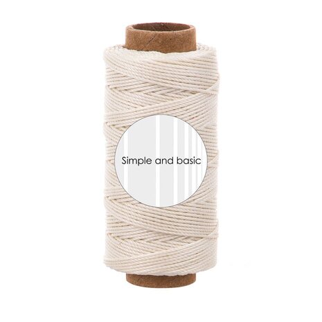 Simple and Basic Ivory Polyester Thread 50m (SBA703)