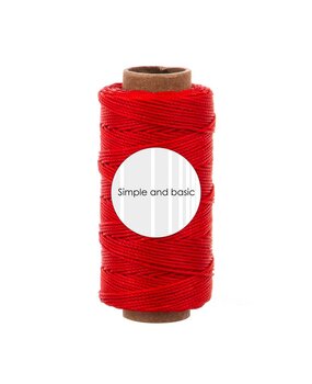 Simple and Basic Bright Red Polyester Thread 50m (SBA708) Simple and Basic Bright Red Polyester Thread 50m (SBA708)