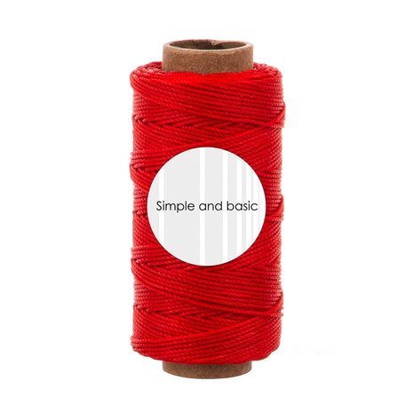 Simple and Basic Bright Red Polyester Thread 50m (SBA708) Simple and Basic Bright Red Polyester Thread 50m (SBA708)