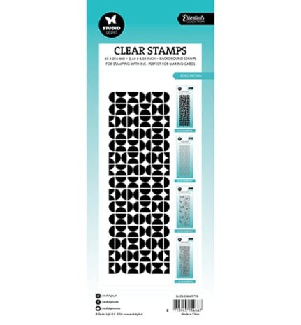 Studio Light Essentials Clear Stamps Retro Pattern (SL-ES-STAMP728) Studio Light Essentials Clear Stamps Retro Pattern (SL-ES-STAMP728)