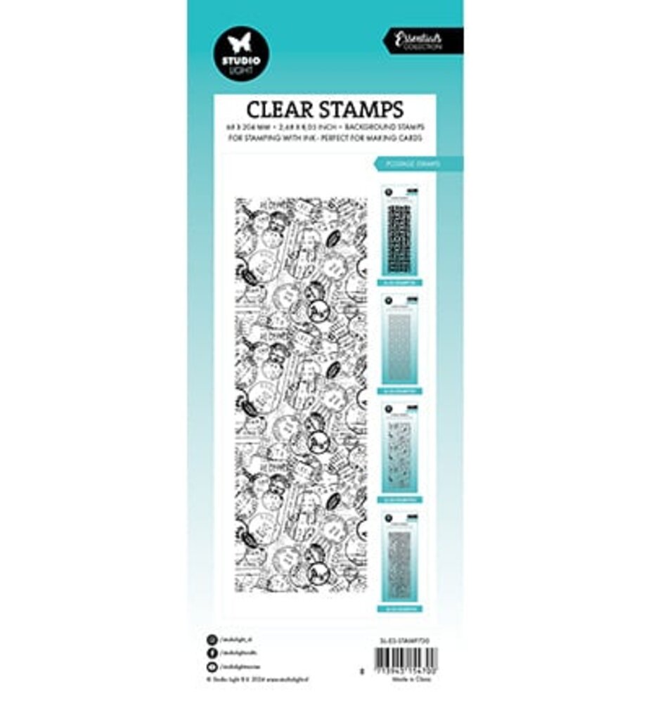 Studio Light Essentials Clear Stamps Postage Stamps (SL-ES-STAMP730) Studio Light Essentials Clear Stamps Postage Stamps (SL-ES-STAMP730)