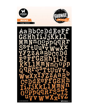 Studio Light Grunge Alphabet Masking Stencil (SL-GR-MASK298) Studio Light Grunge Alphabet Masking Stencil (SL-GR-MASK298)
