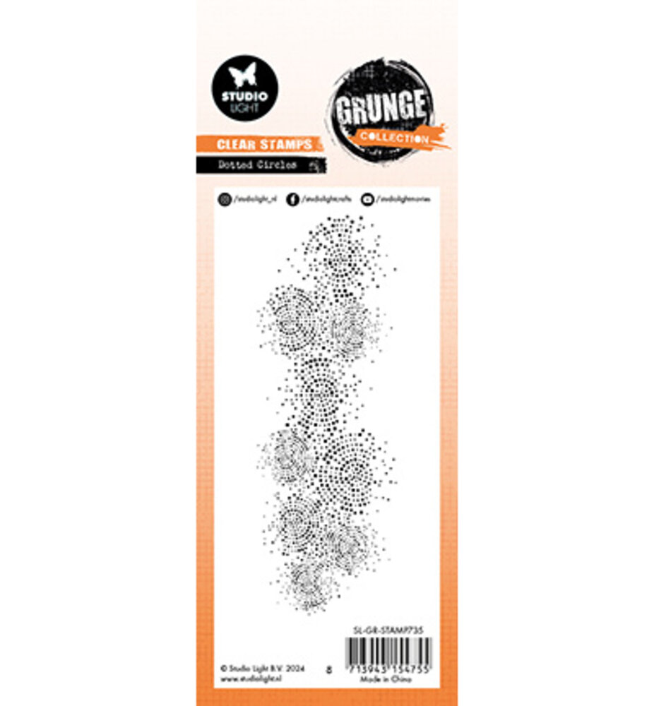 Studio Light Grunge Slimline Clear Stamps Dotted Circles (SL-GR-STAMP735) Studio Light Grunge Slimline Clear Stamps Dotted Circles (SL-GR-STAMP735)