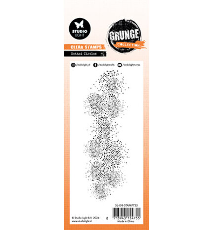 Studio Light Grunge Slimline Clear Stamps Dotted Circles (SL-GR-STAMP735) Studio Light Grunge Slimline Clear Stamps Dotted Circles (SL-GR-STAMP735)