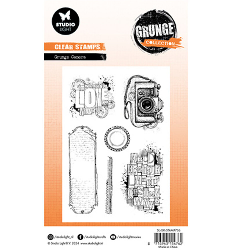 Studio Light Grunge Clear Stamps Grunge Cameras (SL-GR-STAMP736) Studio Light Grunge Clear Stamps Grunge Cameras (SL-GR-STAMP736)