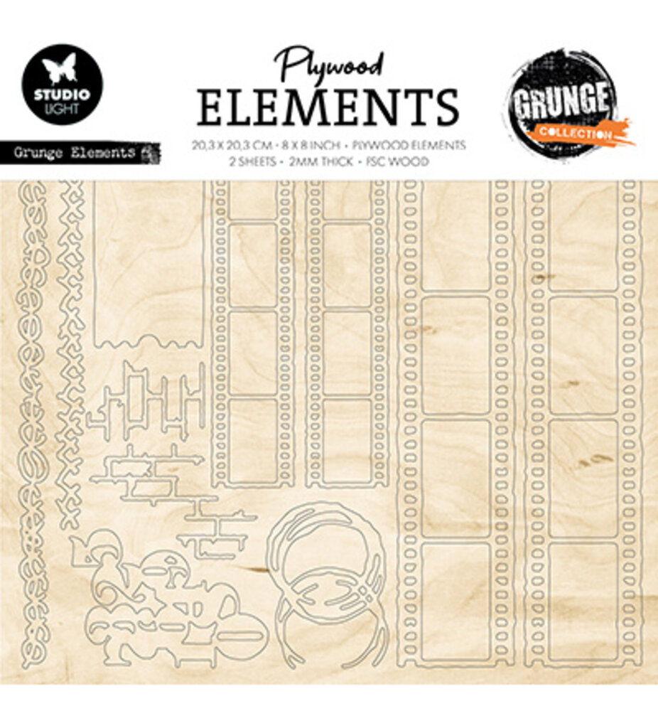 Studio Light Grunge Plywood Grunge Elements (SL-GR-PWE02) Studio Light Grunge Plywood Grunge Elements (SL-GR-PWE02)