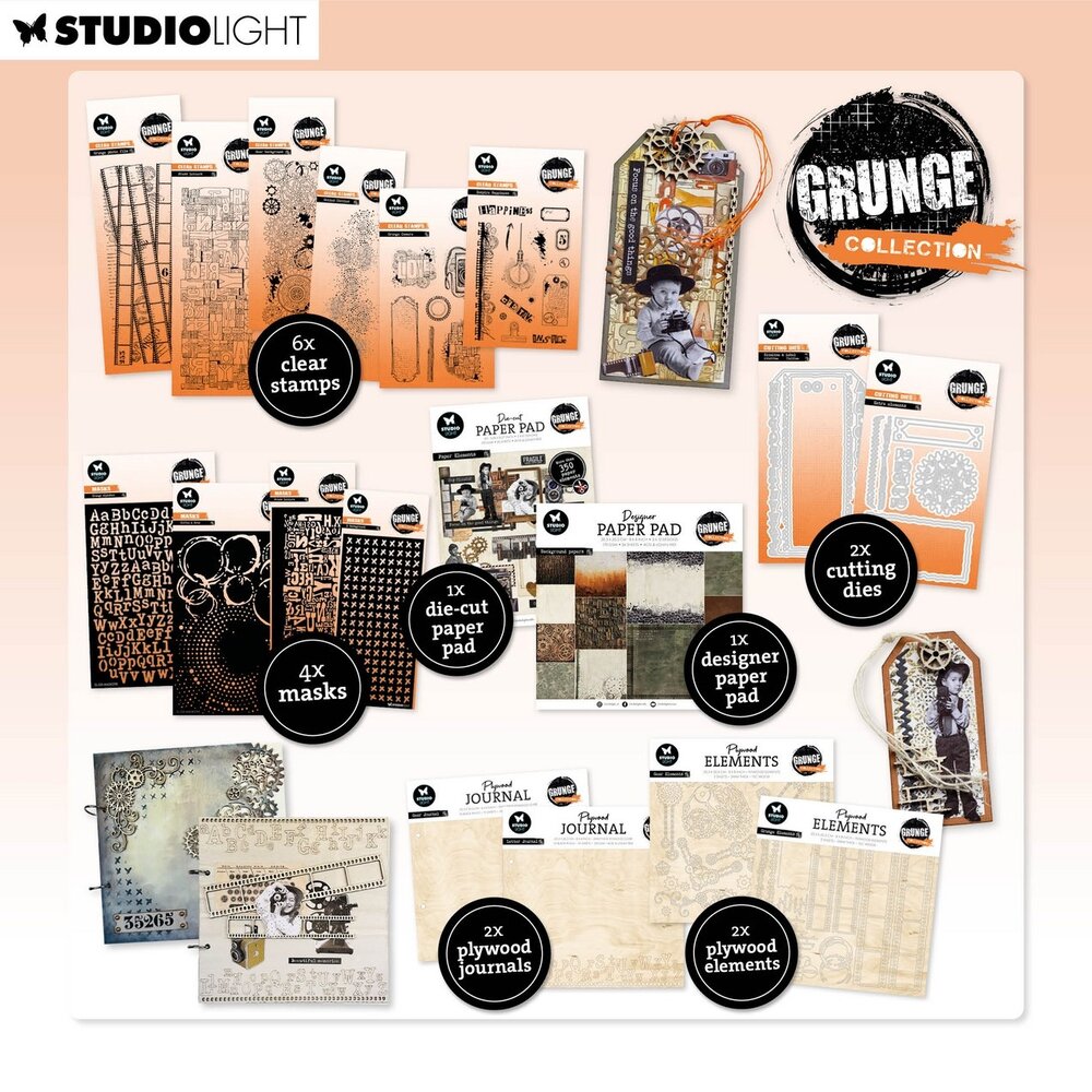 Studio Light Grunge Clear Stamps Grunge Cameras (SL-GR-STAMP736) Studio Light Grunge Clear Stamps Grunge Cameras (SL-GR-STAMP736)