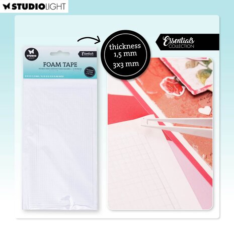 Studio Light Essentials Foam Tape Doublesided Adhesive Blocks (SL-ES-FOAMT07) Studio Light Essentials Foam Tape Doublesided Adhesive Blocks (SL-ES-FOAMT07)
