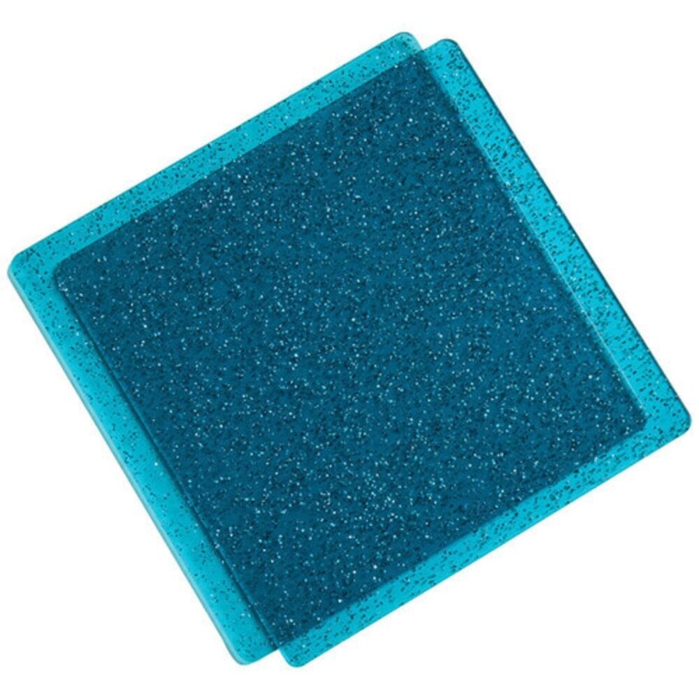 Sizzix Accessory Cutting Pads 6x6 Inch Teal Glitter (666601)