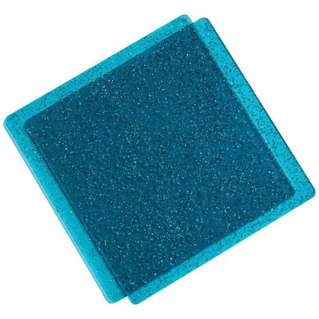 Sizzix Accessory Cutting Pads 6x6 Inch Teal Glitter (666601)