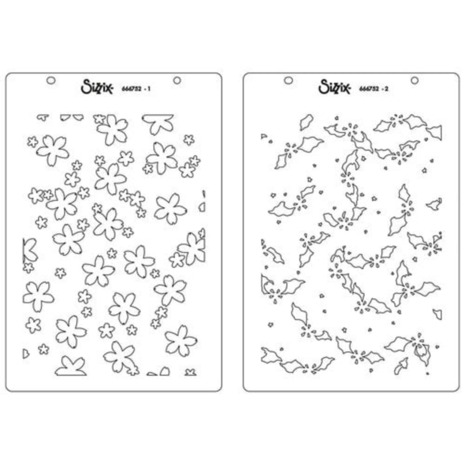 Sizzix Stencil Petals Adornment (666752) Sizzix Stencil Petals Adornment (666752)