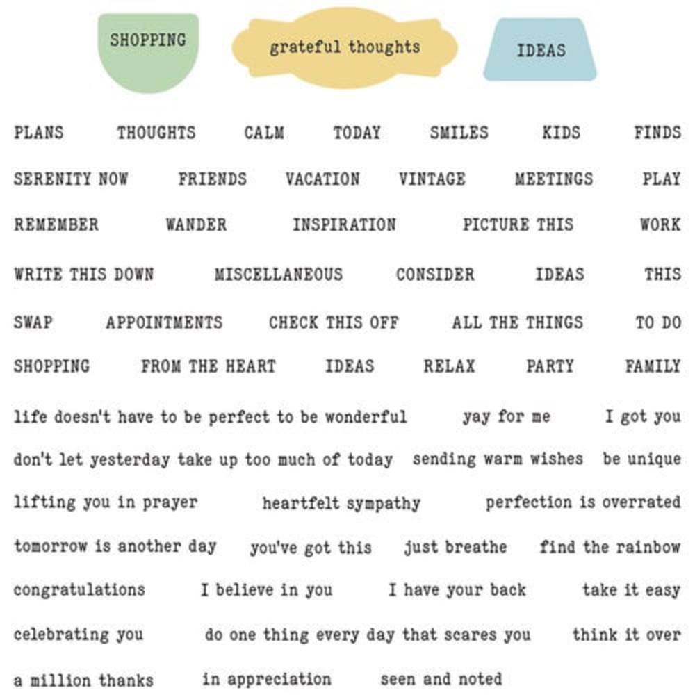 Sizzix Clear Stamps Fan Favorites (666770) Sizzix Clear Stamps Fan Favorites (666770)
